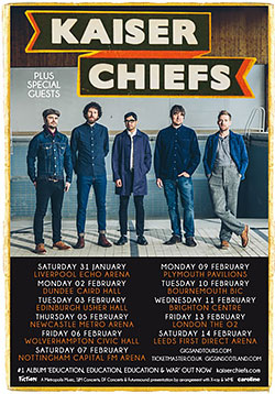 Kaiser Chiefs - 2015 UK Tour Poster
