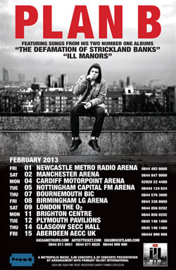 Plan B Announces 2013 UK Arena Tour