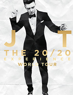 Justin Timberlake - 20/20 Experience UK Tour Poster