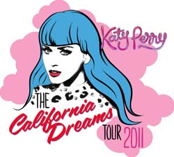 Katy Perry - 2011 California Dreams UK Tour Poster