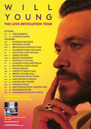 Will Young - 2015 UK Tour Poster